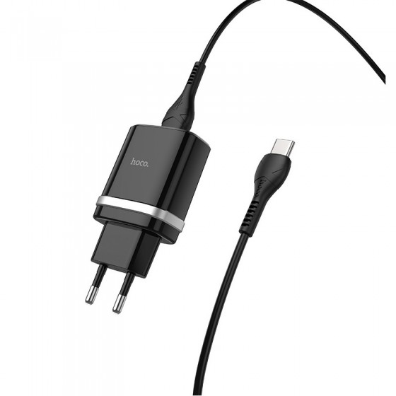 Cargador USB QC 3.0 + Cable Tipo C HOCO C12Q