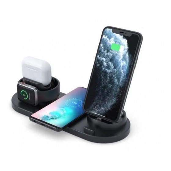 Cargador inalámbrico 4 en 1 Iphone/Airpods/iWatch