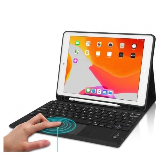Carcasa con teclado touchpad para Ipad 7/8 gen 10.2
